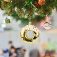 thumbnail image 6 of CuiLiyq Christmas Tree Ornaments, Artificial Donut Pendants, Christmas Decorations Outdoor Indoor Wall and Xmas Tree Ornaments for Xmas Party Supplies Favors (Gold), 6 of 7