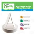 thumbnail image 3 of Disposable White 9-Inch Paper Plates Uncoated Large, Everyday Disposable White Paper Plates 9" Paper Plate Bulk Pizza Party Plates (9 Inch - 500 Count), 3 of 9