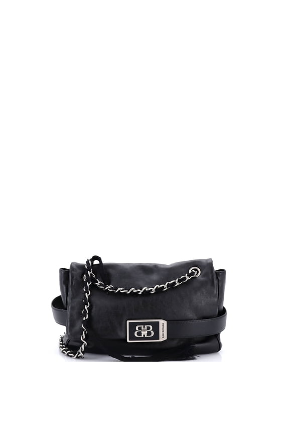Pre-Owned Modu Chain Flap Bag Leather Medium By Rebag