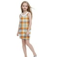 thumbnail image 3 of Cute Summer Dresses for Teen Girls Size 5-14 Spaghetti Strap Sundresses with Pockets Kids Trendy Plaid Printed Vacation Short Mini Dress, 3 of 5