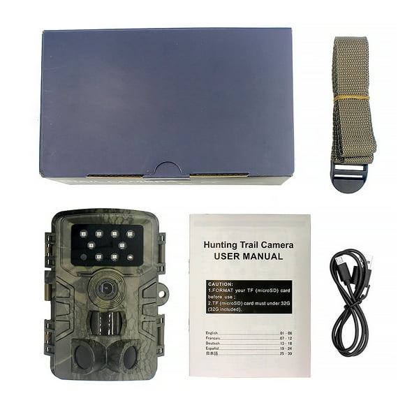 Wweixi Camera Outdoor Trail Camera 1080P Resolution Waterproof Outdoor Wildlife Observation Cam