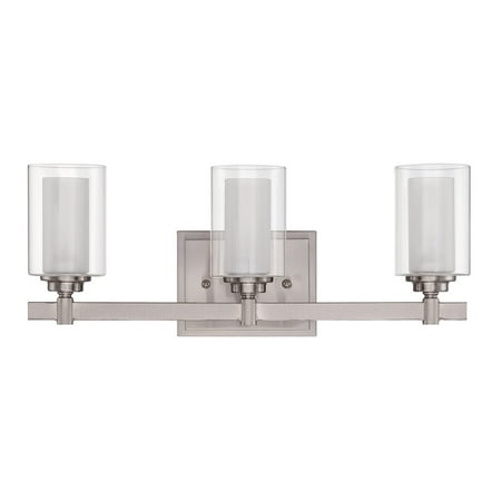 3 Light Bath Vanity In Modern Style 19.5 Inches Wide By 7 Inches High-Brushed Polished Nickel Finish Craftmade Lighting 16720Bnk3