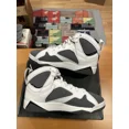 thumbnail image 3 of Ni - ke Size 6.5Y - Ni - ke Air Jordan Retro 7 GS Flint Grey White DJ2777-100 Sneakers Shoe, 3 of 5
