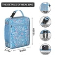 thumbnail image 2 of Retro Insulated Meal Tote, Bohemian Cooler Bag with Portable Carry Strap and Multi-Layer Design, 2 of 6