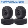 thumbnail image 2 of Remote Control Crawler Rubber TiresCar Tires 4pcs 12mm Hex Replacement for 110 Short Course Truck, 2 of 7