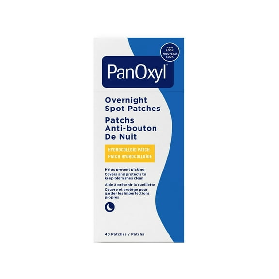 PanOxyl Patchs Anti-Bouton de Nuit, Pastilles Hydrocolloïdes Transparentes