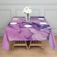 thumbnail image 3 of Square Tablecloth, Waterproof Polyester Table Cover, Wrinkle Resistant & Washable Fabric for Dining, Kitchen, Picnic, 42x42in(107x107cm), Liquid & Marble Print, 3 of 6