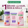 thumbnail image 6 of Nature's Bounty® Advanced Hair, Skin and Nails Gummies, 6000mcg Biotin, Non-GMO, 40 Strawberry Flavored gummies, 6 of 8