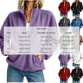 thumbnail image 3 of Admvng Women's Sweatshirt Half Zip Ribbed Knit Stand Collar Long Sleeve Pocket Casual Lightweight Pullover Top, 3 of 5