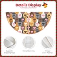 thumbnail image 3 of Xecao Cat Paw (2) Pattern Christmas Tree Skirt Round Xmas Tree Mat Base Cover for Holiday Home Decorations-36", 3 of 6