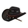 thumbnail image 3 of Sun Western Cowboy Hat With Layered Cutout Design – Lightweight Outdoor Summer Headwear for Casual Activities, 3 of 4