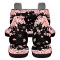 thumbnail image 5 of HUISEFOR Pink Cherry Blossoms Car Seat Cover Set Breathable 4 Piece Car Seat Cover Full Set Elastic Anti Slip Cars Interior Accessories Fashion Universal Fit for Most Cars SUVs, 5 of 6
