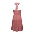 thumbnail image 4 of Women Summer Sleeveless Neck Women Dresses with Pockets Spring Boho Floral with Dresses Casual Summer Pocket Elastic Waist Ruffle Dresses Summer Mini Dresses, 4 of 5