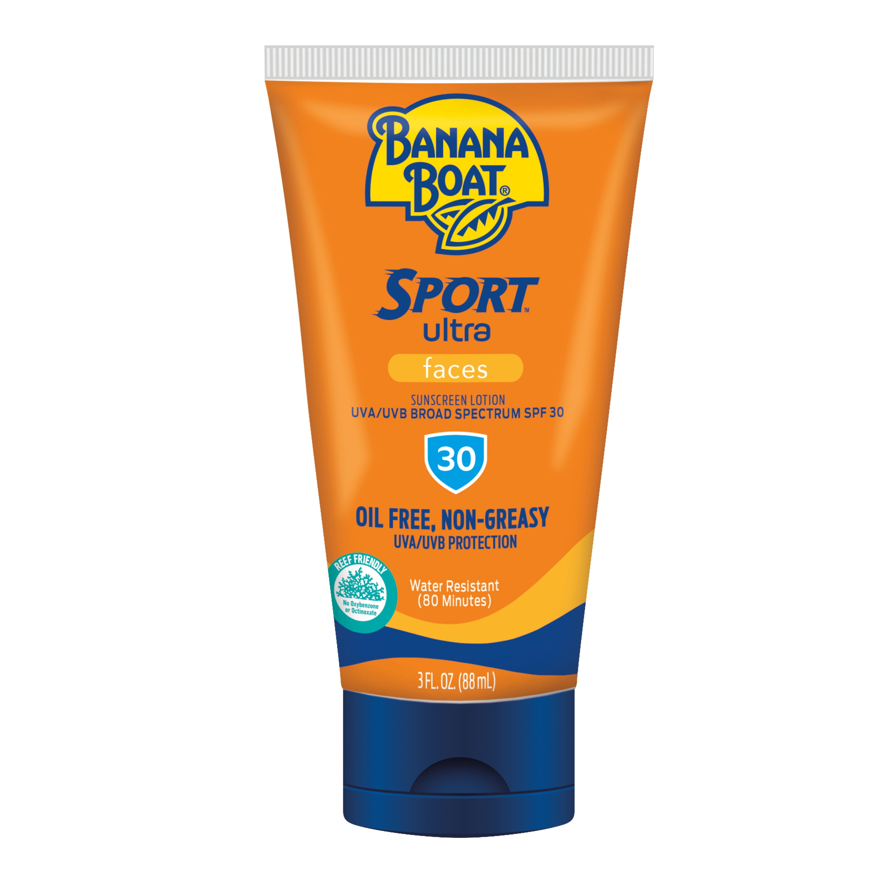 Banana Boat Ultra Sport Faces Sunscreen Lotion SPF 30, 3 oz
