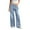 #+006Sky Blue, variant on Hogleaql Women's Straight Legg Mid Waist Fashion Y2k Stretchy Wide Leg Button Denim Jeans with Pockets Loose Trousers Light BlueM