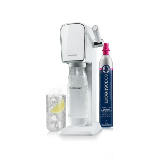 Sodastream Art (Blanc) – Machine à eau pétillante avec CO₂ et bouteille de gazéification