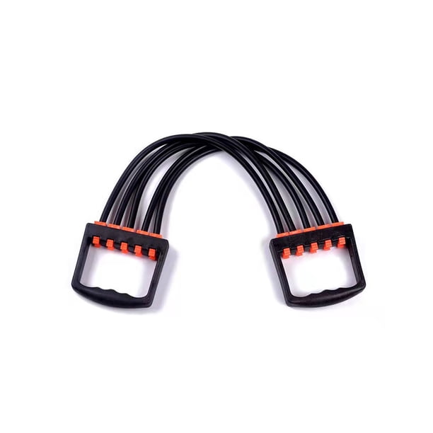 Greeniant Expansor de pecho, banda estiradora de tracción, ejercitador muscular desmontable, equipo de fortalecimiento para practicar ejercicio de fuerza Accesorios para máquinas de ejercicios Negro Greeniant OD028525-05