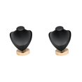 thumbnail image 4 of kurtrusly Collier Affichage Buste Lisse Stable pour Magasin Showroom Commode Noir S 2Set, 4 of 6