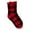 Red Buffalo Check, variant on MUK LUKS Women's Tall Crew Lounge Sock, 1-Pack, OSFM