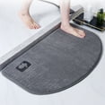 thumbnail image 4 of Hiroekza Slow-rebound Bathroom Rugs Non Slip Washable Bath Mat 40x60cm Quick Dry Anti Mold Shower Rug Cloud Comfort Bath Rug For Bathroom Floor Tub and Shower Modern Gray, 4 of 6