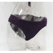 Mossimo Purple Shirred Crochet Bikini Bottoms Swimwear Women's XL