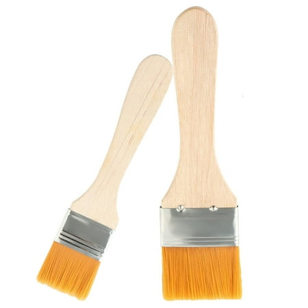 

HOMEMAXS 2PCS Basting Brush Pastry Brush Nylon BBQ Sauce Brush Grilling Oil Brush