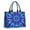 Blue Purple Tie, variant on Large Capacity Tote Bag,Colorful Rainbow Tie Dye Spiral Pattern Handbag Fashion Luxury Tote Bag,15.7"x13"x 5.1" Inches,Laptop Compatible
