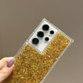 thumbnail image 4 of Allytechgroup Glitter TPU Protective Case for Samsung Galaxy S25, Anti-Fingerprint Flexible Shock-Absorbent Non-Slip Back Cover Anti-Scratch Slim Basic Case for Women Girls, Gold, 4 of 8