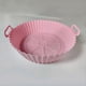 thumbnail image 5 of Air Frying Pan Silicone Basket Reusable Air Frying Pan Pad Light Pink, 5 of 5