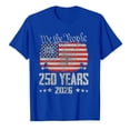 thumbnail image 5 of FUZHIQ American 250 Anniversary Shirt for Mens Usa Flag Print Cotton Blend 4th Of July Shirt Retro Crew Neck Short Sleeve T-Shirt, 5 of 5