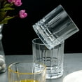 thumbnail image 6 of Lorren Home Trends 11 Ounce Double Old Fashion Drinking Glass-Textured Cut Glass, Set of 6, 6 of 6