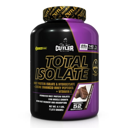 UPC 810150021301 product image for Cutler Nutrition Total Isolate, Chocolate Fudge Brownie, 4.1 Lb | upcitemdb.com
