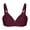 Wine, variant on EOYWHK 1PC Bras for Women Big Bust, Woman's Embroidered Glossy Comfortable Breathable Bra Underwear No Rims