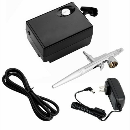 Airbrush Makeup Kit beauty special air compressor black suit,Cosmetic Makeup Airbrush and Compressor System for Face, Nail, Temporary Tattoos, Cake (Best Special Effects Makeup Artists)