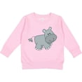 thumbnail image 2 of Inktastic Cute Smiling Baby Hippo Toddler Sweatshirt, 2 of 4
