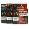 3-Pack Ultra LED Clear Bulb 3mm Lights, Battery-Operated