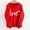 Red(New), variant on PNTUTB Women's Print Winter Hoodie Round Neck Fashionable Pullover Long Sleeved Comfortable Sweatshirt