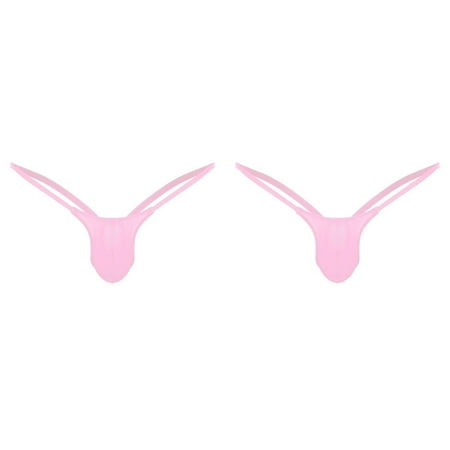 (2-Pack) 2025 Thong Briefs Open Back Lace Apron Rise Mens Underpants for Women Open Low Underwear Stockings Women Waist Bustier for W
