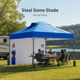 thumbnail image 2 of CHITOOMA 10 x 10ft Pop up Canopy Tent, Instant Outdoor Shelter Easy Portable Straight Leg Canopy Tent with Pockets Sidewall, Blue, 2 of 11