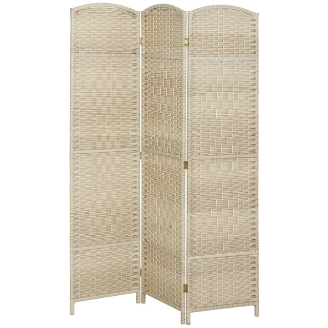 HOMCOM 6 Ft Folding Room Divider, Privacy Screen for Home Office Bedroom