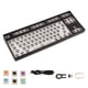 thumbnail image 1 of Teclado mecánico RGB de 87 teclas, Kit de bricolaje, interruptor de diseño TKL, teclado mecánico Modular de aleación de aluminio ABS de intercambio en caliente para bricolaje, negro, 1 of 5