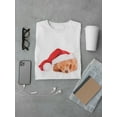 thumbnail image 3 of Poodle Puppy Sleeping Christmas T-Shirt Men -Image by Shutterstock, Male XX-Large, 3 of 4