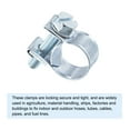 thumbnail image 4 of Uxcell 10-12mm Mini Fuel Injection Hose Clamp Zinc Plated Steel Fuel Line Clamp 10 Pack, 4 of 5