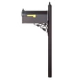 thumbnail image 4 of Outdoor Letter Holder Berkshire Curbside Mailbox with Front Numbers and Albion Mailbox Post, 4 of 6