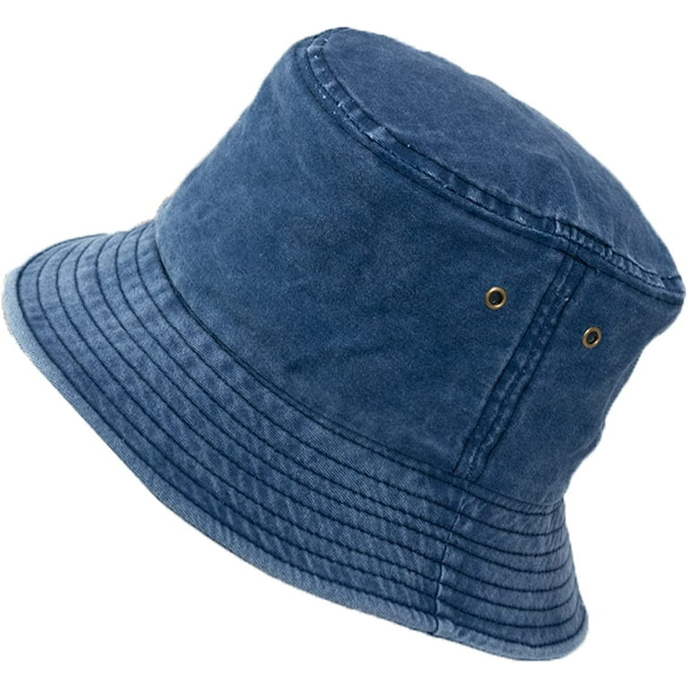CoCopeaunts Denim Bucket Hat Cotton Summer Fisherman Hat for Men Spring  Autumn Outdoor Climbing Comfort Folding Women Basin Hat