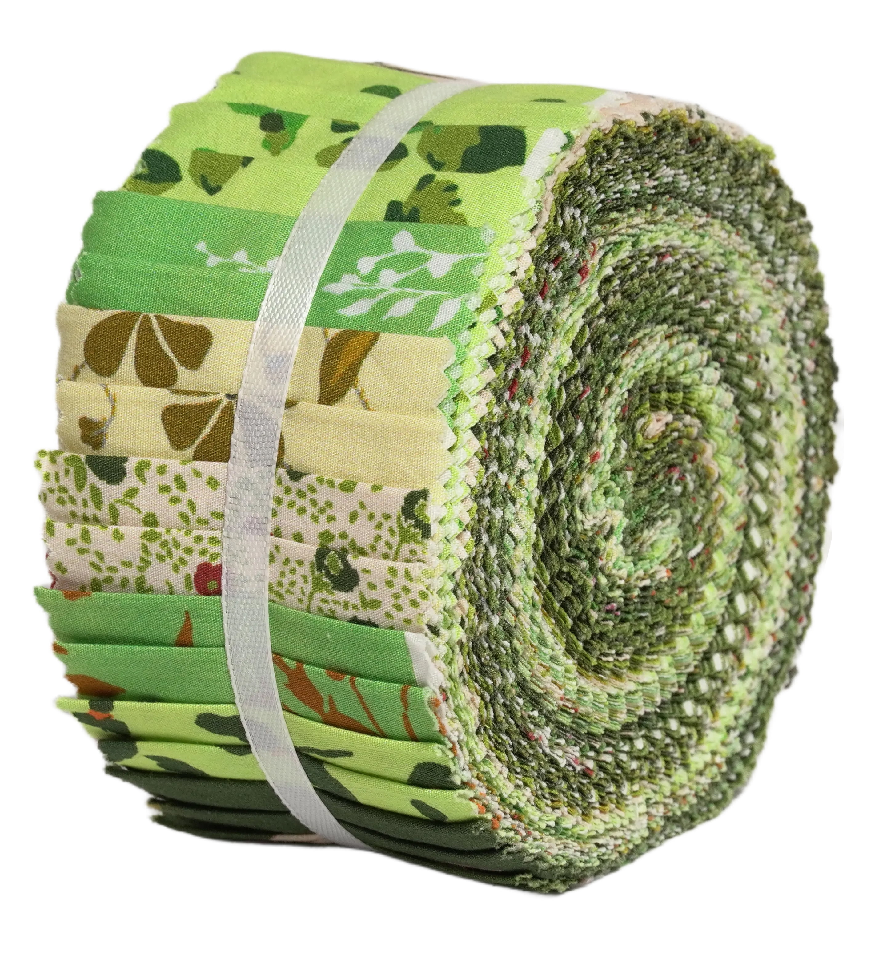 Soimoi 40Pcs Florals Print Cotton Precut Fabrics for Quilting Craft Strips 2.5 x 42 inches Jelly Roll