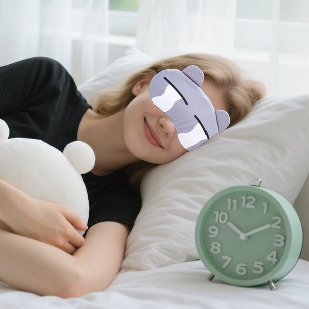 Máscara para los ojos, transpirable, para dormir, para estudiantes, para hombres y mujeres, original, para niños, con bolsa de hielo y compresas calientes.
