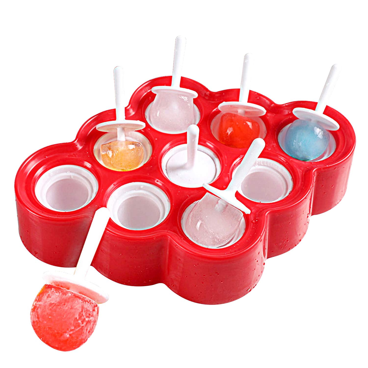 Reactionnx Ice Cream Homemade Popsicle Molds Set, 6 Ice Pop Maker, BPA