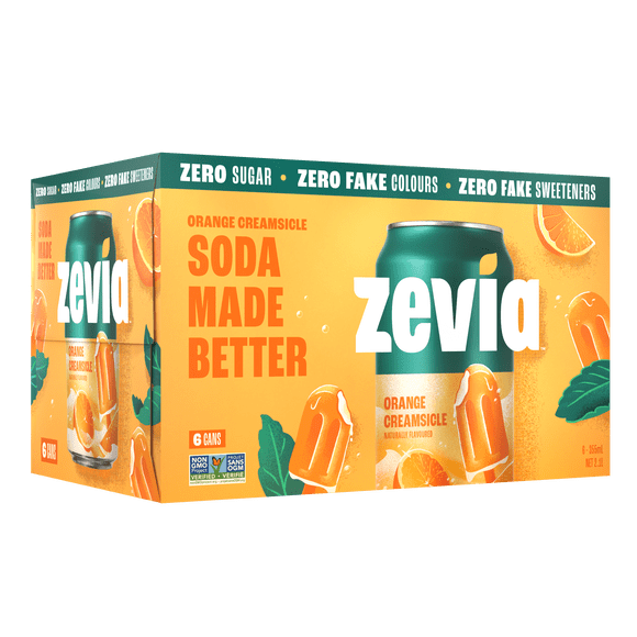 Zevia Orange Creamsicle 6x355ml