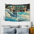thumbnail image 5 of Gaeub Comic Airplane Cockpit Illustration Print Tapestry Wall Hanging(60x40 inches),Tapestry Home Decor,Wall Art for Living Room Bedroom Home Decor, 5 of 8